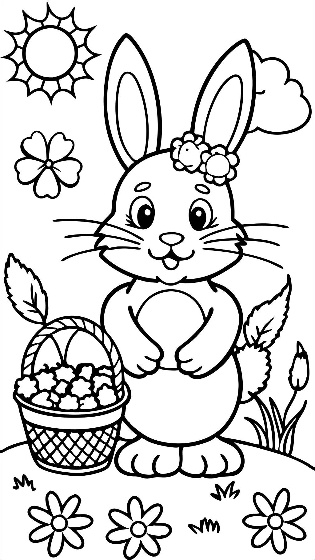 coloriage de Pâques gratuit